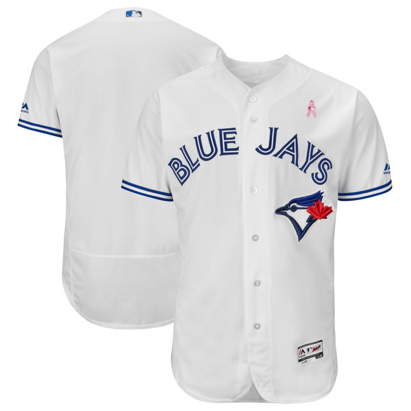 Men's Toronto Blue Jays White 2018 Mother's Day Flexbase Stitched MLB Jersey